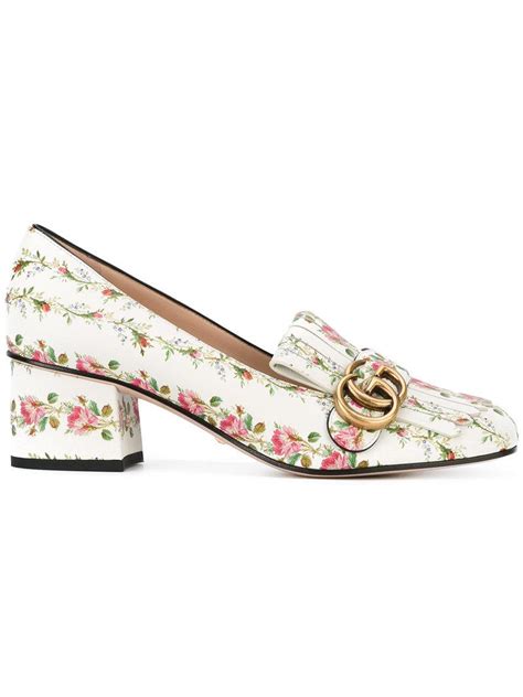 gucci loafers flower|Gucci fur loafers plaid.